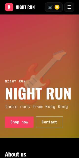Template category: Musician & band